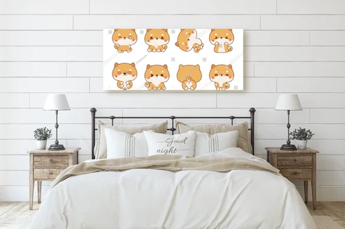 Urocze szczeniaki Shiba Inu w pastelowych odcieniach