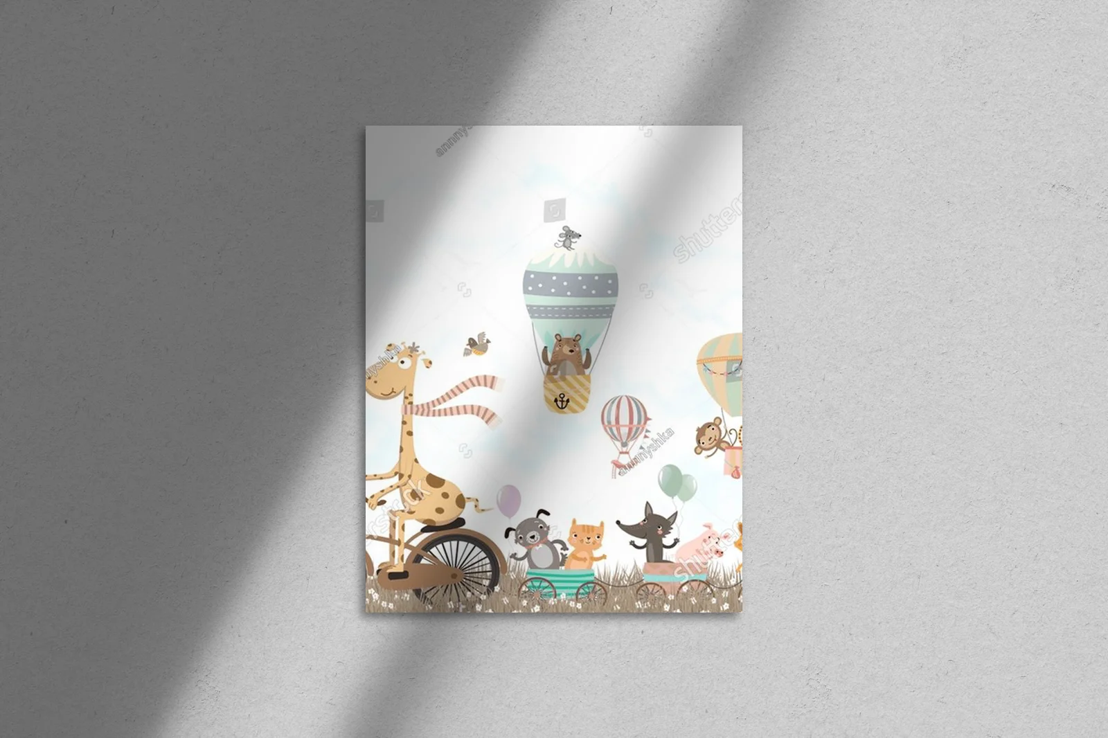 Urokliwe dziecięce ilustracje w delikatnych tonach