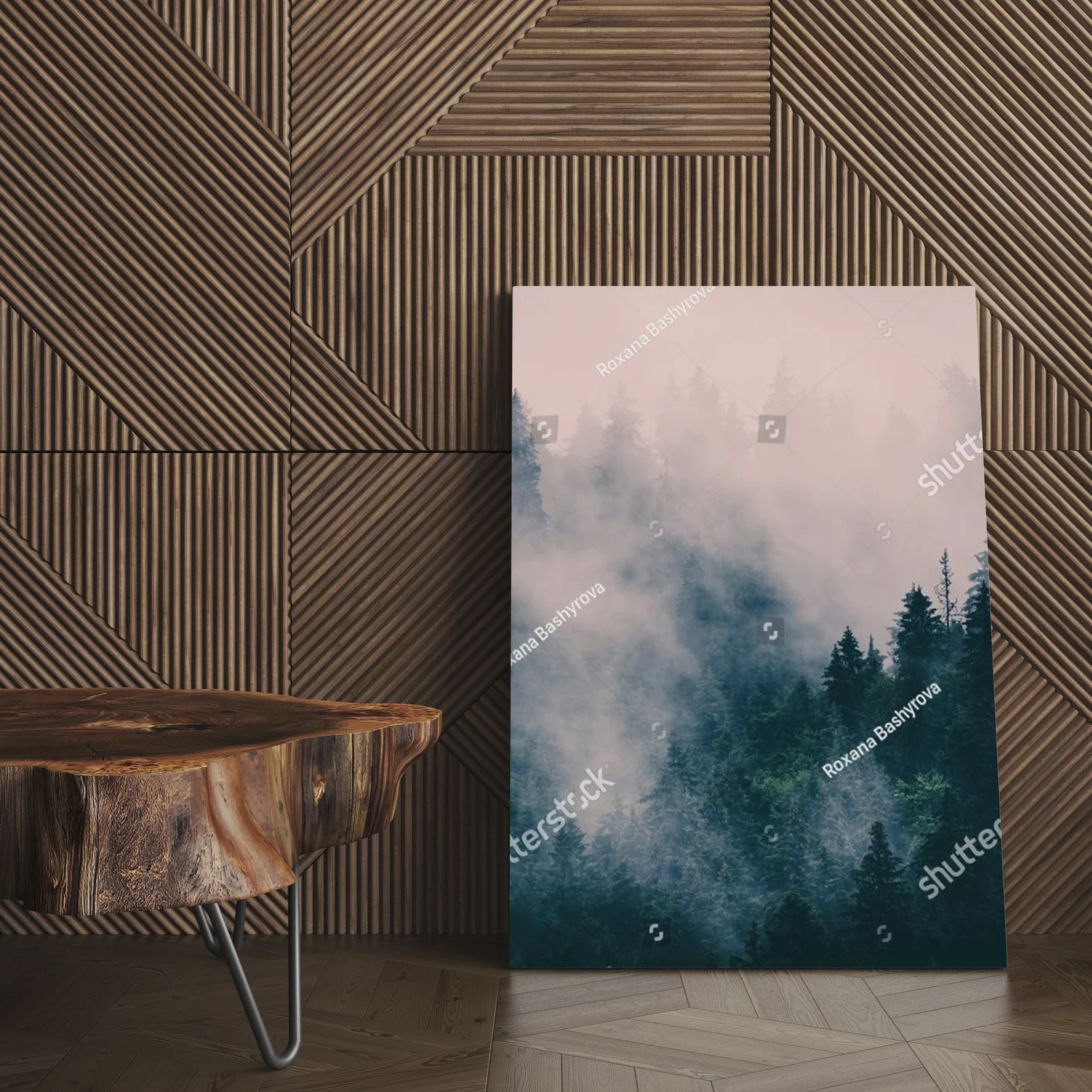 Misty Mountainscape: Mlaski Pejzaż Górski