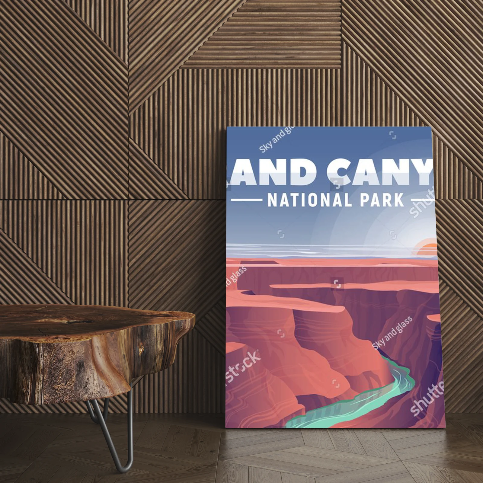 Wspaniałe pejzaże Grand Canyon w podróżniczym stylu