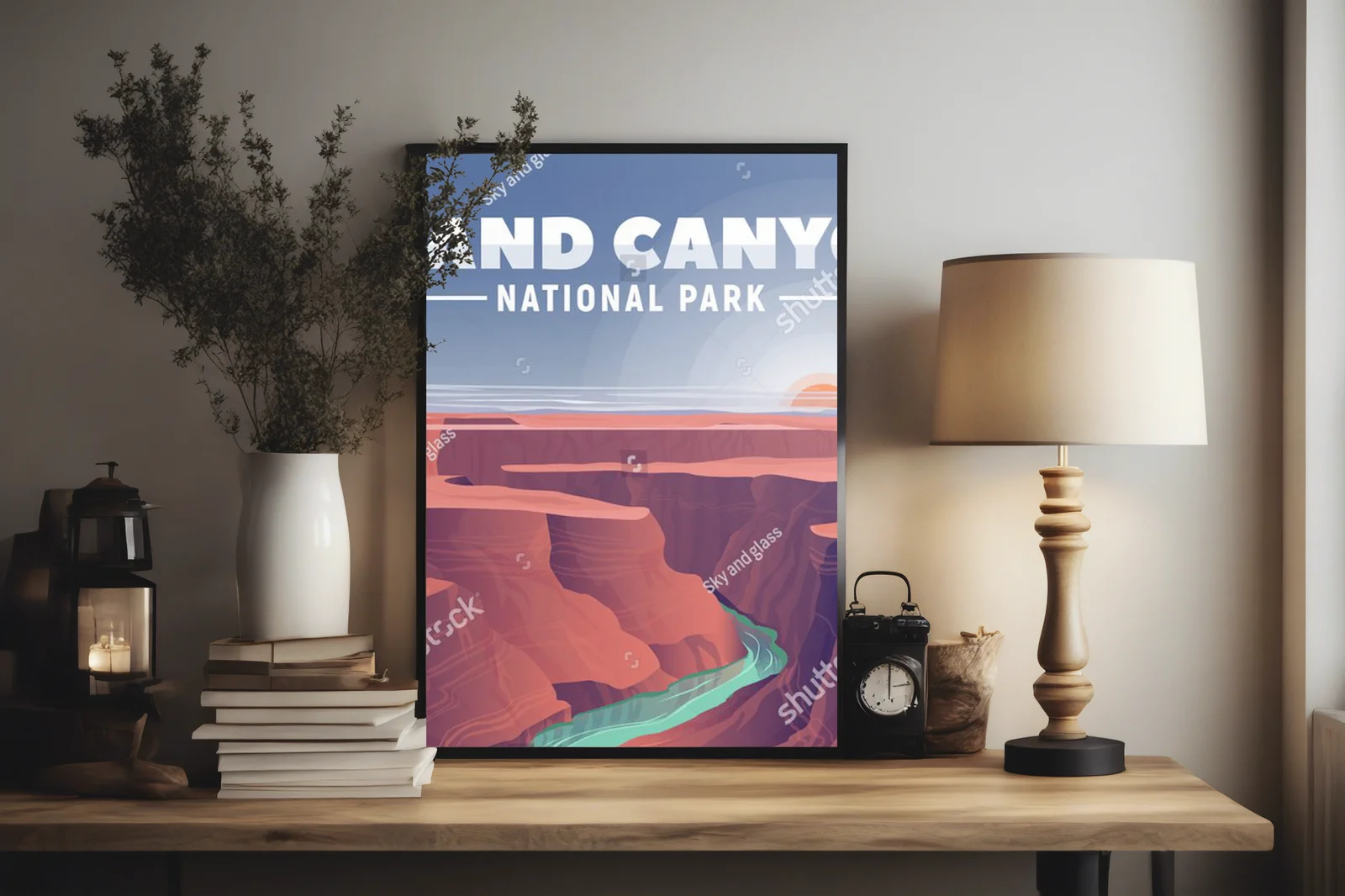 Wspaniałe pejzaże Grand Canyon w podróżniczym stylu