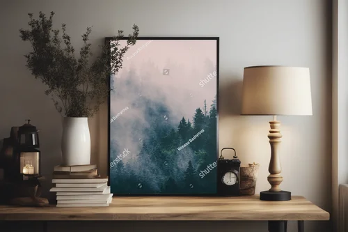 Misty Mountainscape: Mlaski Pejzaż Górski