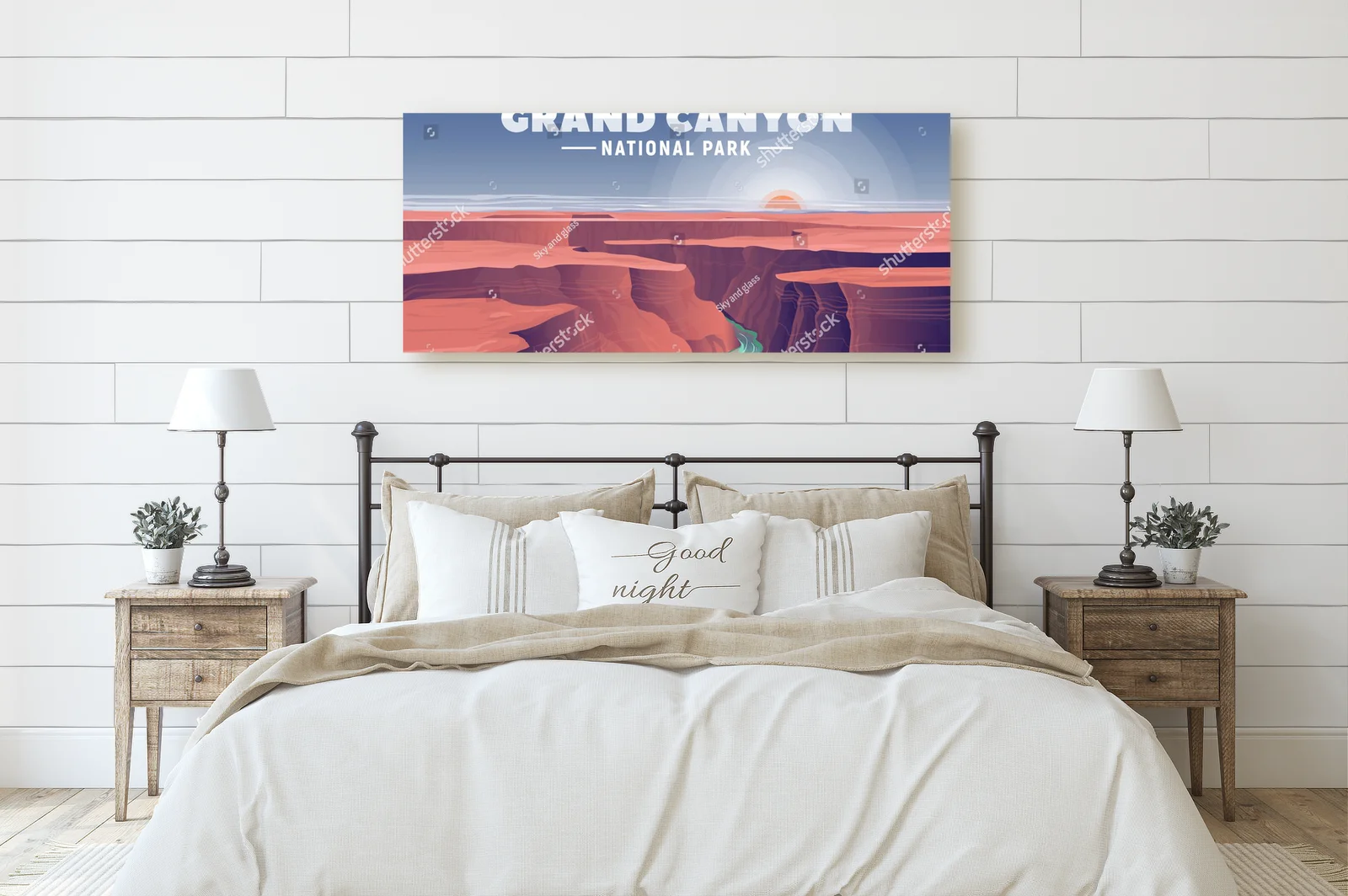 Wspaniałe pejzaże Grand Canyon w podróżniczym stylu