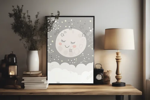Urokliwa ilustracja kosmiczna dla dzieci