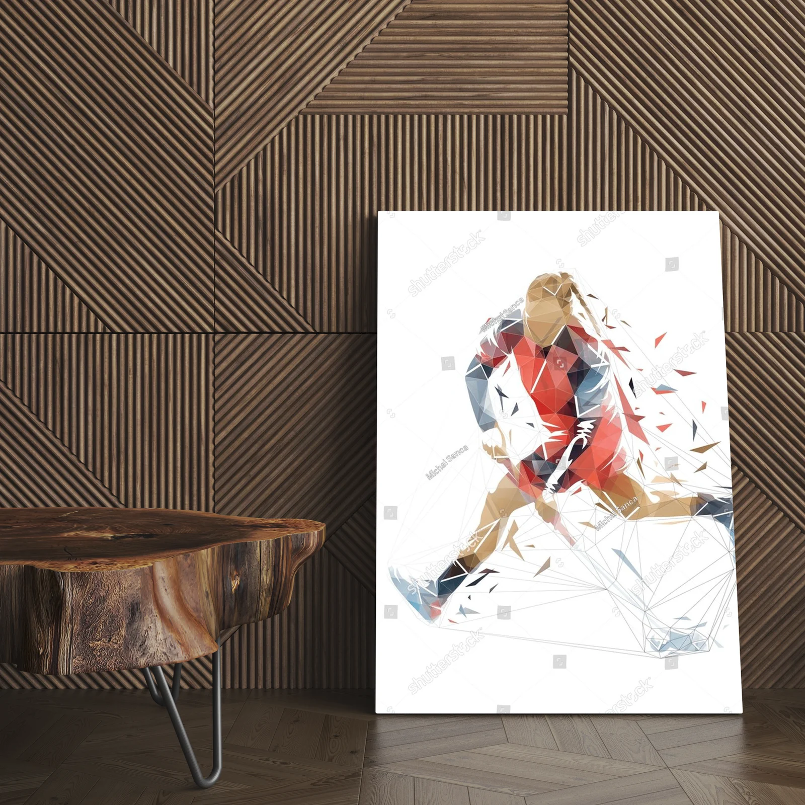 Dynamiczna gra w floorball – energiczna kompozycja