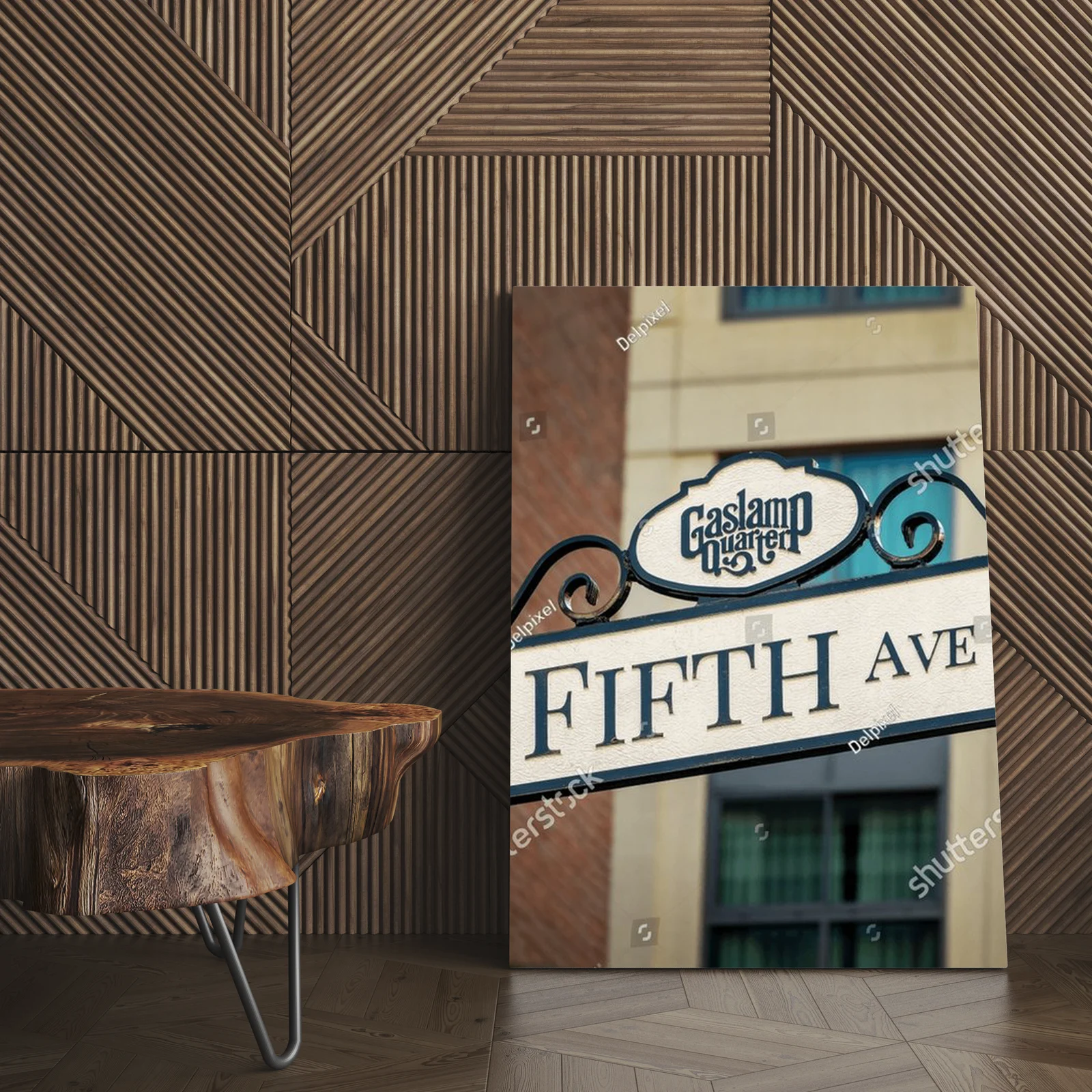 Retro znak Fifth Avenue w sercu San Diego