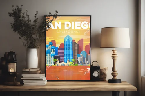 Skyline San Diego: Czerwień kalifornijskiego zachodu