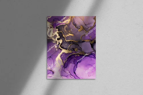 Purpurowy blask artyzmu w złotych akcentach