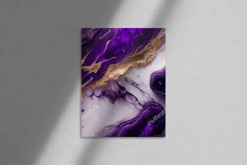 Luksusowe akwarele w purpurowych odcieniach