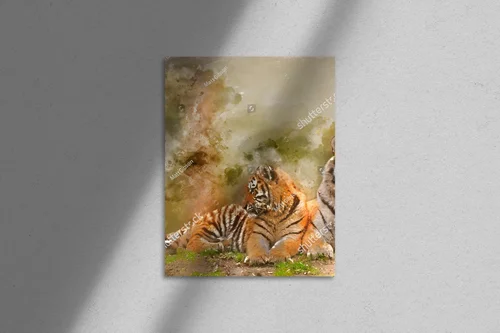 Fascynująca tigress w zmysłowej kompozycji natury