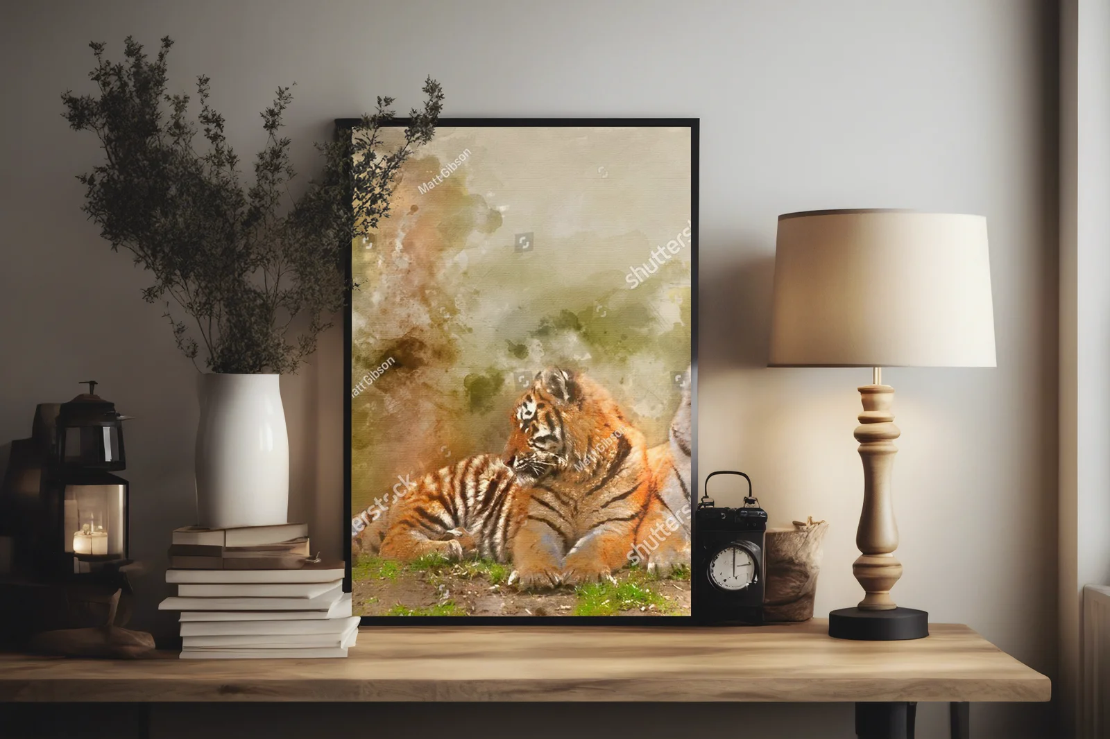 Fascynująca tigress w zmysłowej kompozycji natury