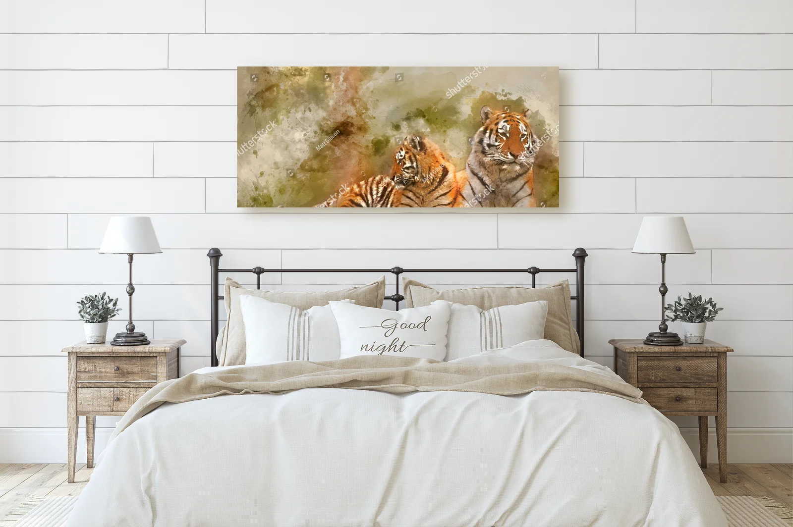 Fascynująca tigress w zmysłowej kompozycji natury