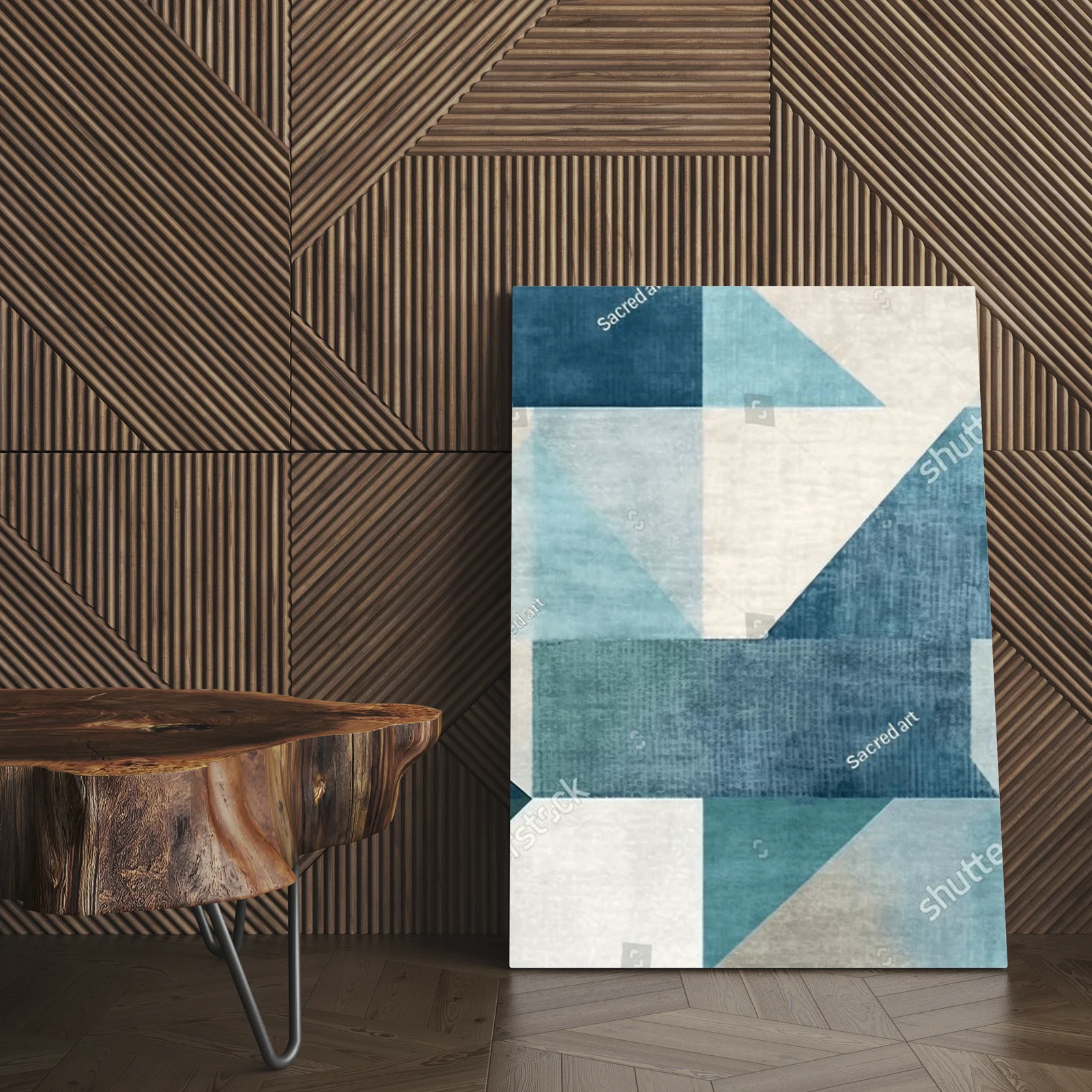 Abstrakcyjna geometria w pastelowych odcieniach