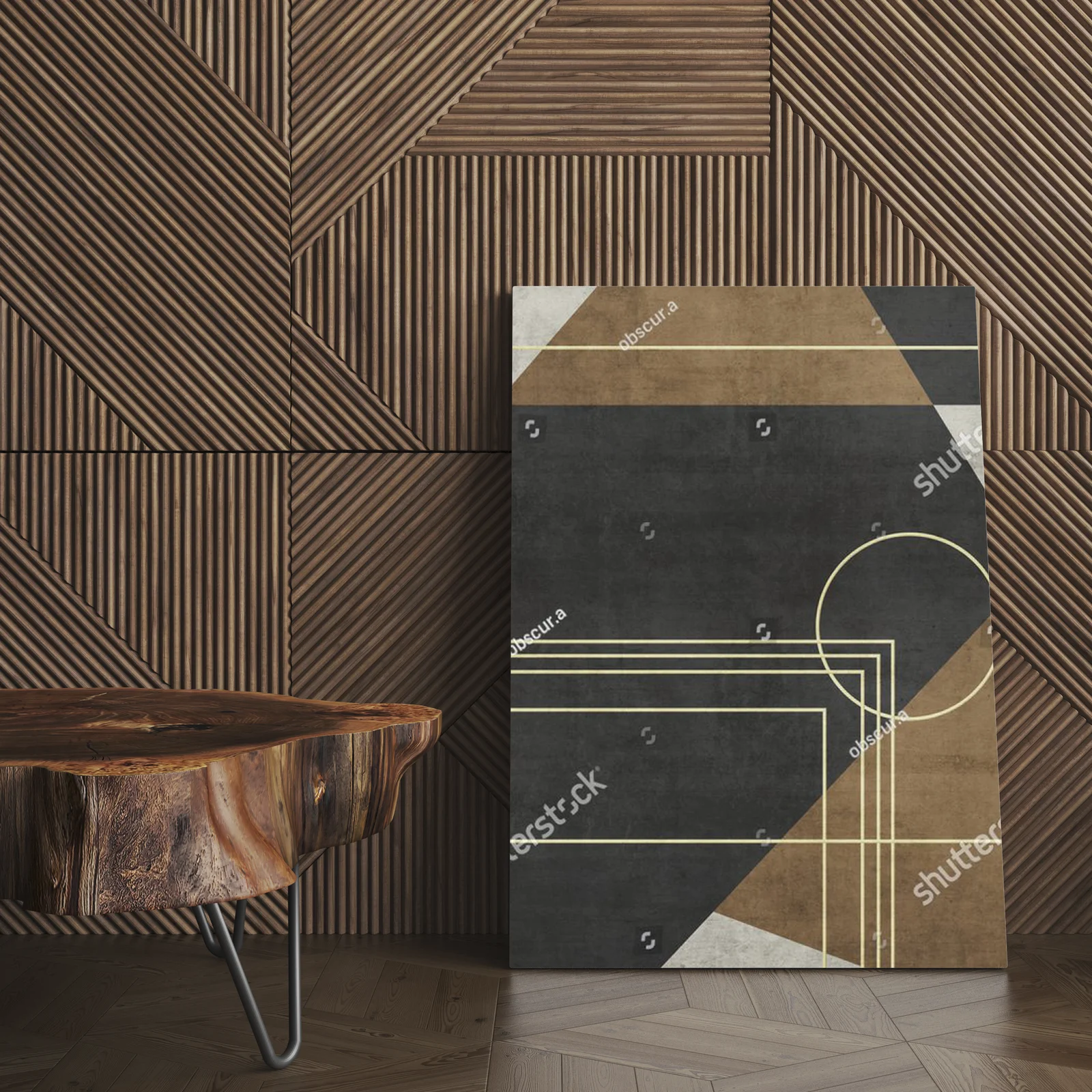 Geometryczna abstrakcja w industrialnej stylistyce