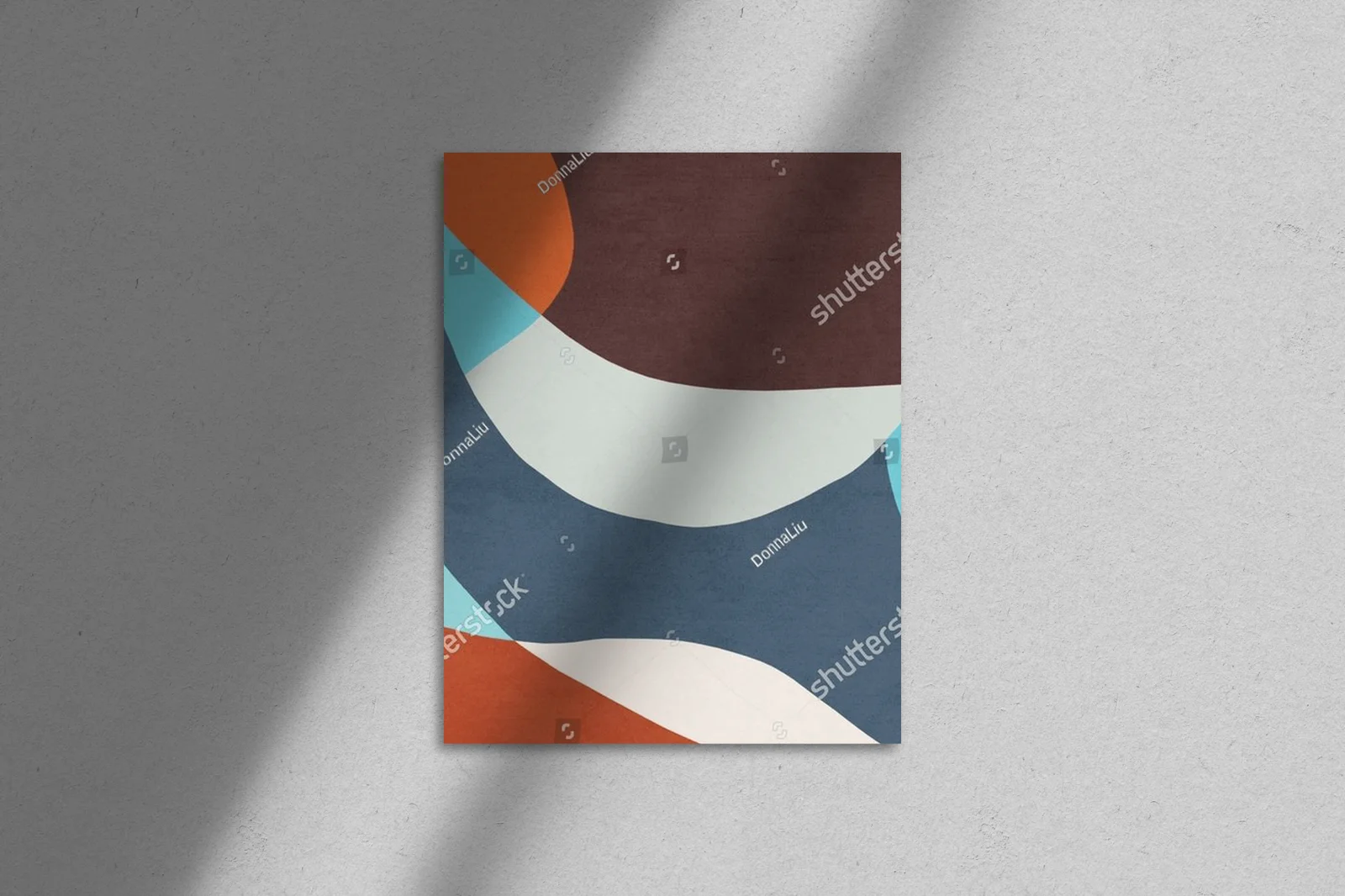 Abstrakcyjna kompozycja geometrycznych bloków kolorów