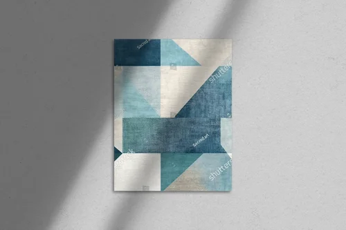 Abstrakcyjna geometria w pastelowych odcieniach