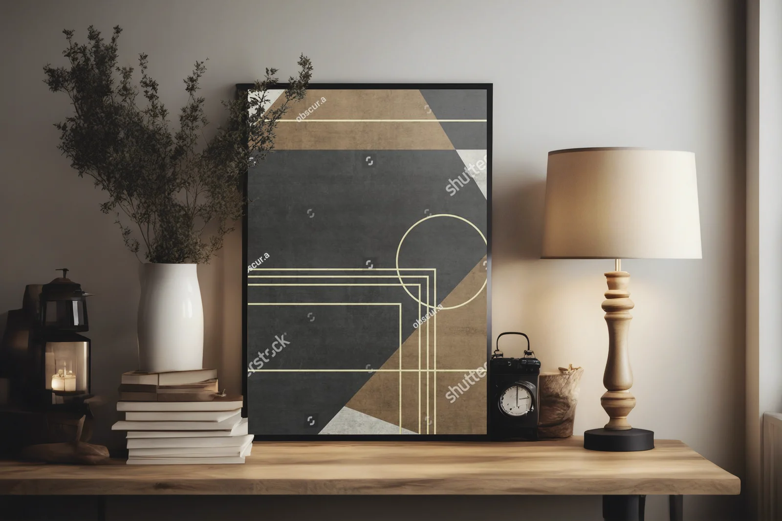 Geometryczna abstrakcja w industrialnej stylistyce