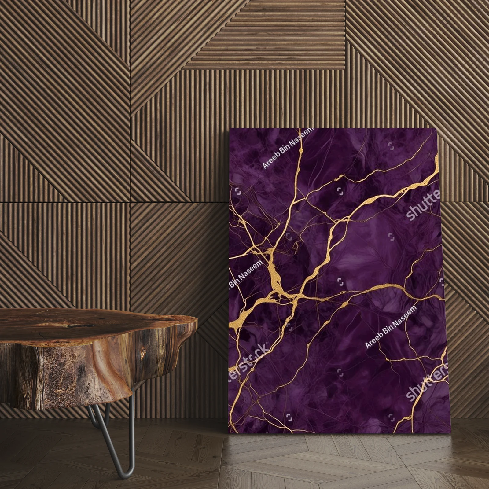 Elegancka purpura z złotymi akcentami