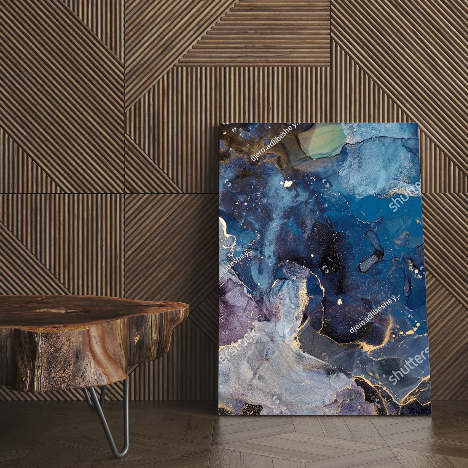 Translucent Waves: Oceanic Embrace in Shades of Blue