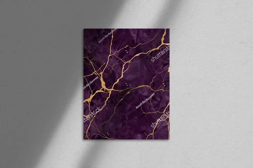 Elegancka purpura z złotymi akcentami