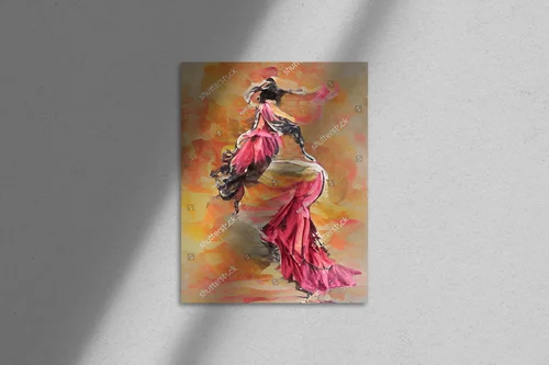 Flamenco w malarskiej odsłonie – hiszpańska elegancja