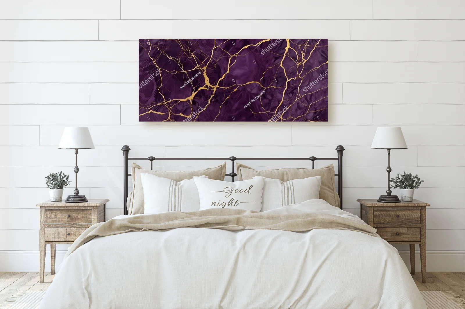 Elegancka purpura z złotymi akcentami