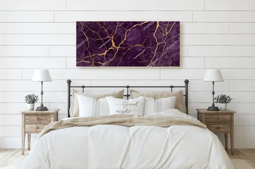 Elegancka purpura z złotymi akcentami