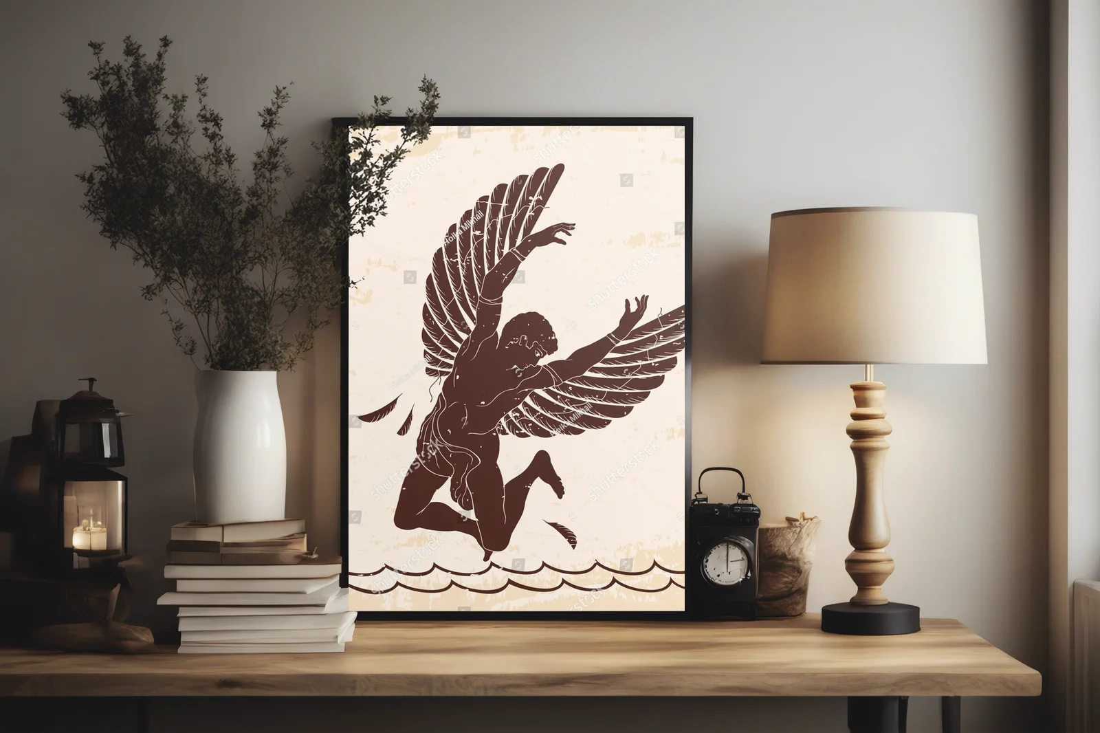 Ikar w Vintage: Elegancja mitologii w pastelach