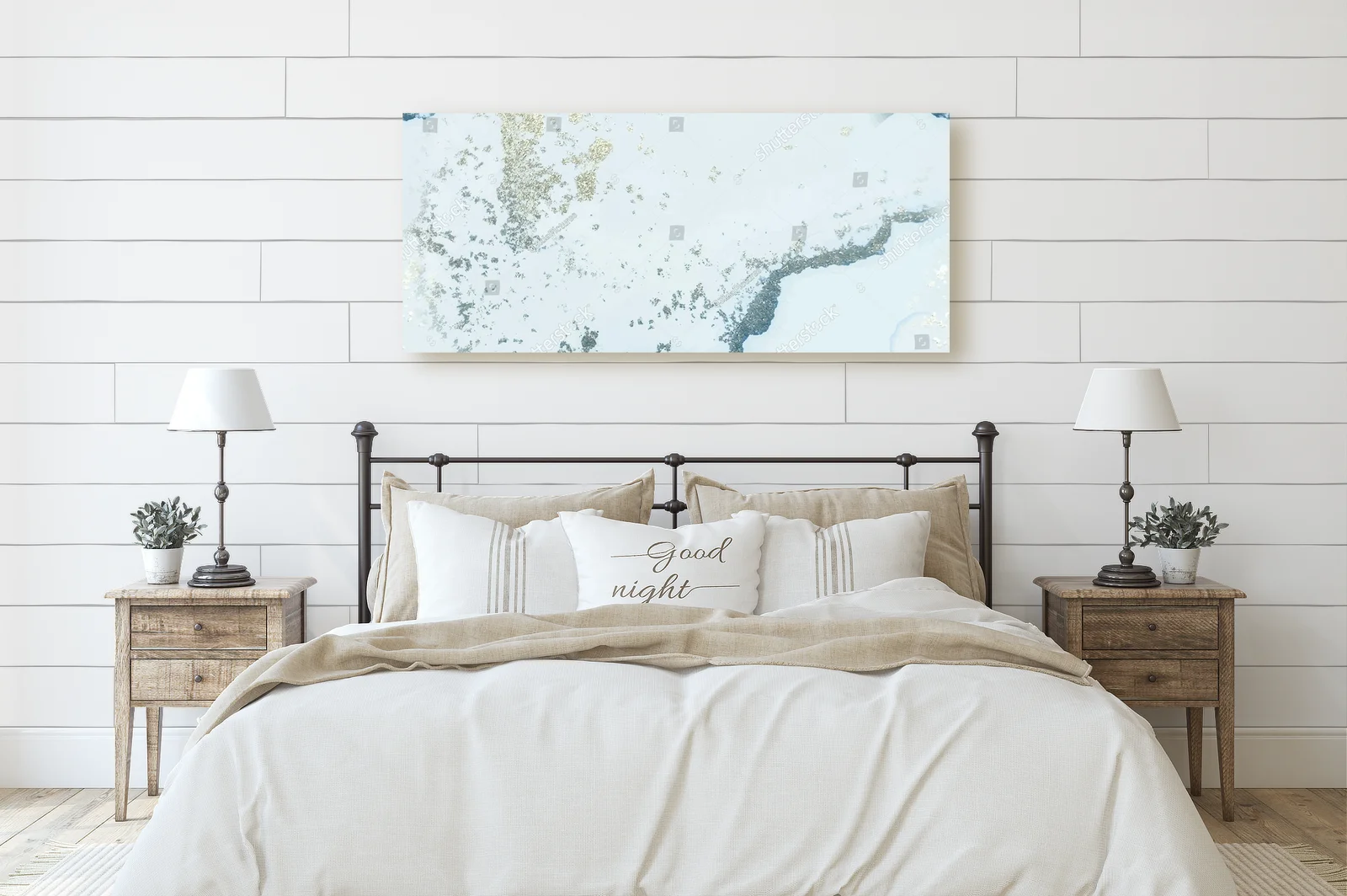 Luminous Blue Watercolor Marble Elegance