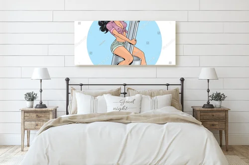 Zmysłowa pin-up w retro stylu przy silniku