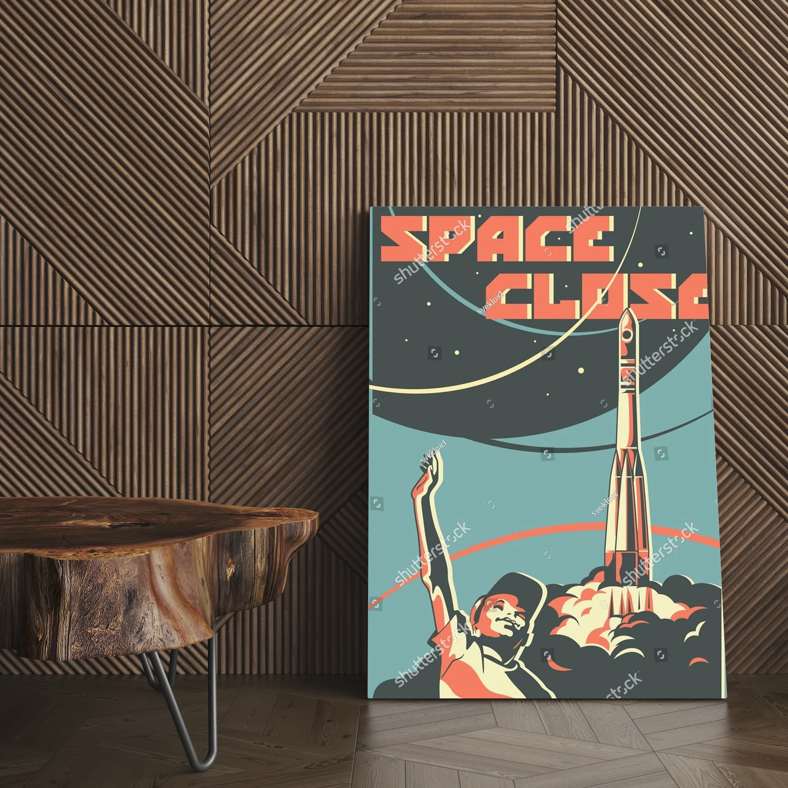 Retro kosmiczne marzenia w soczystych kolorach