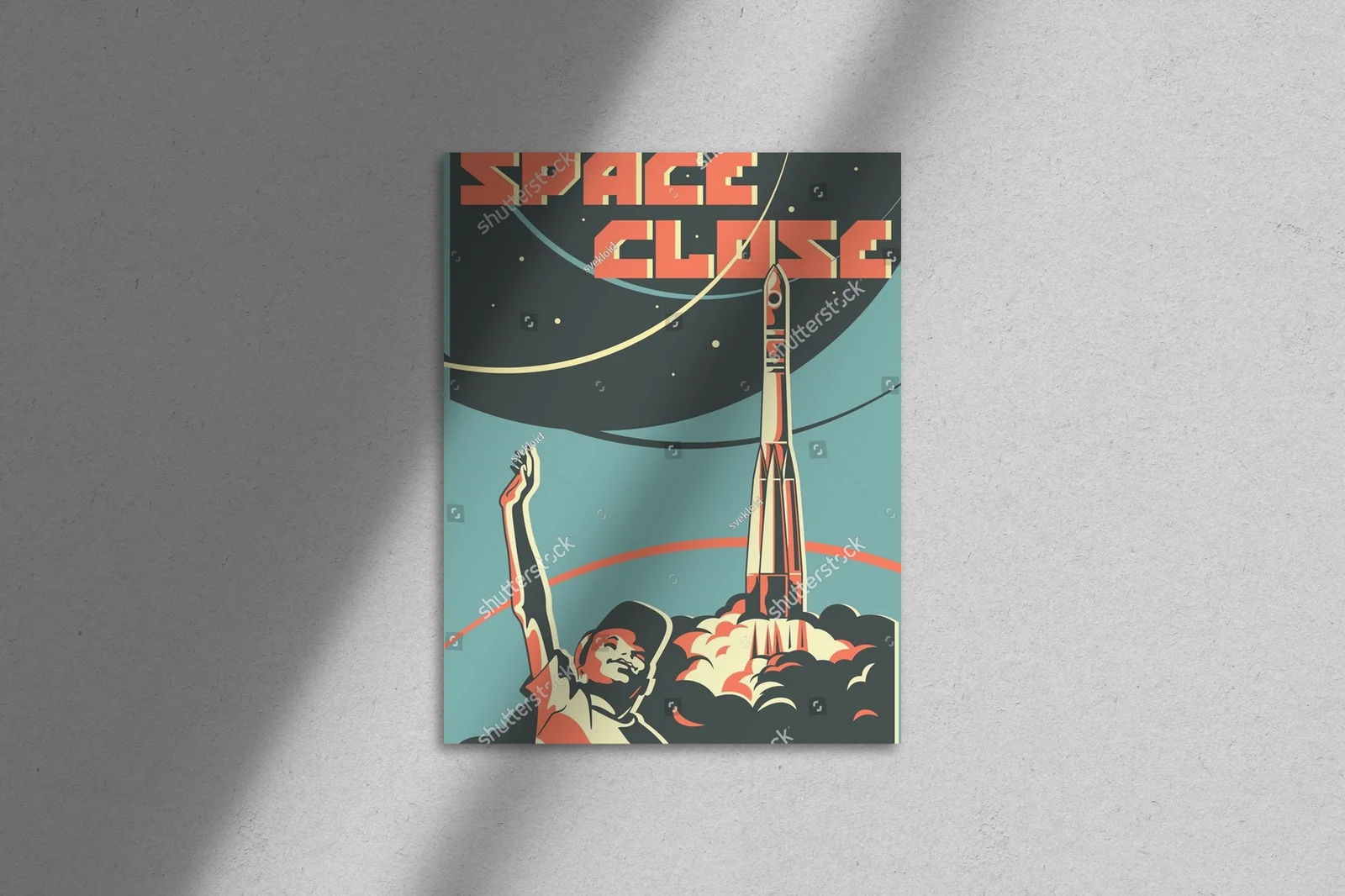 Retro kosmiczne marzenia w soczystych kolorach