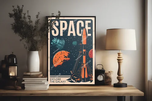 Kosmiczna podróż w retro stylu