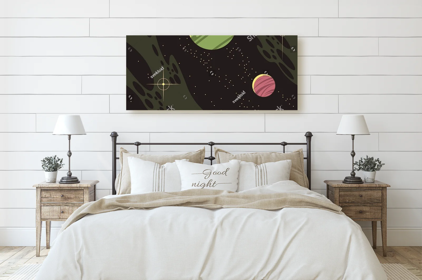 Astronomia w retro stylu: Kosmiczna kompozycja