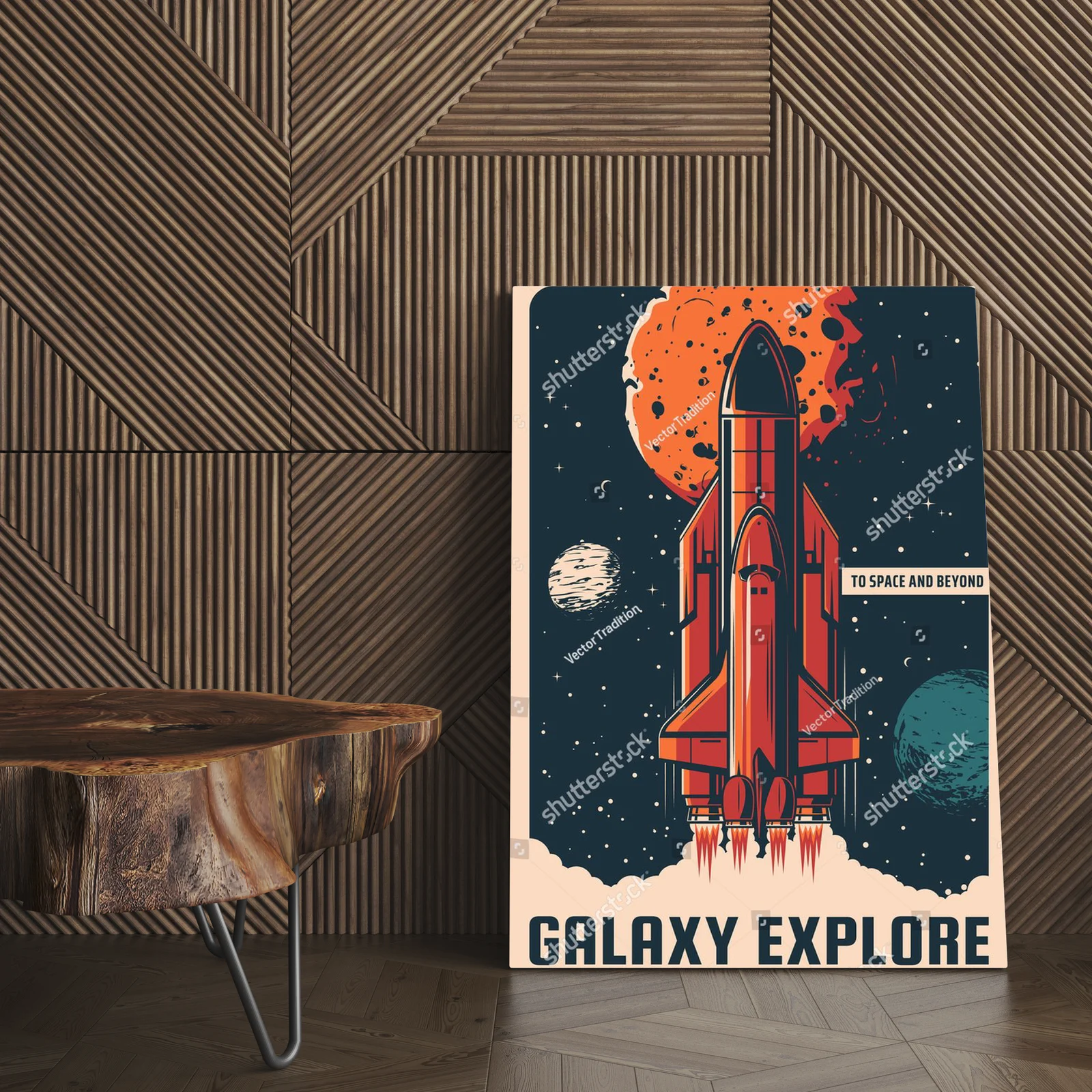 Nostalgiczne eksploracje galaktyki w retro stylu