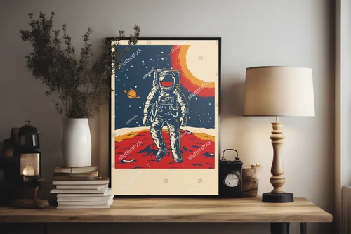 Nostalgiczne eksploracje kosmosu w retro stylu