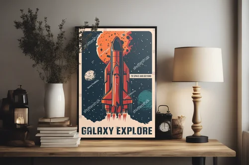 Nostalgiczne eksploracje galaktyki w retro stylu