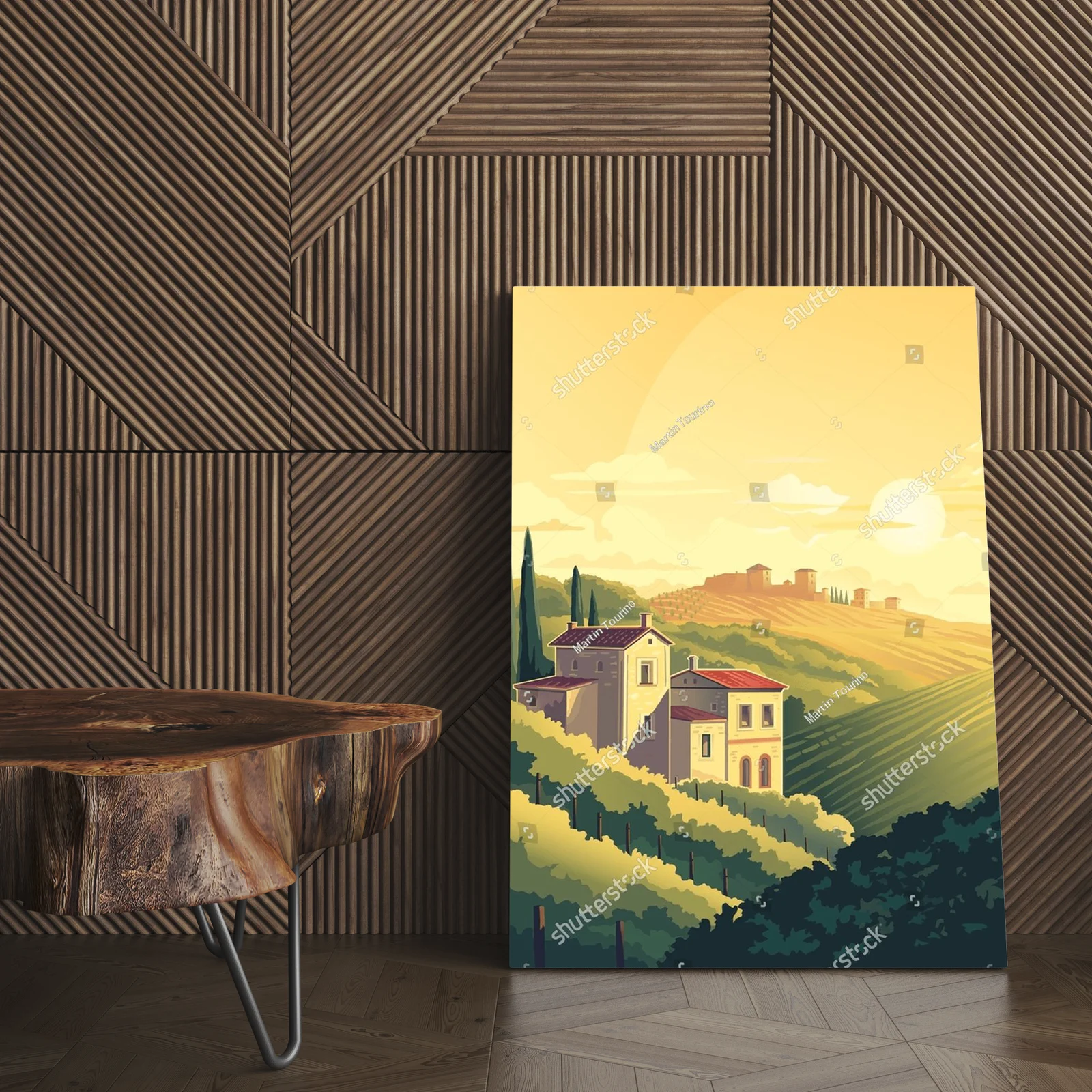Sielski krajobraz letniego Tuscan