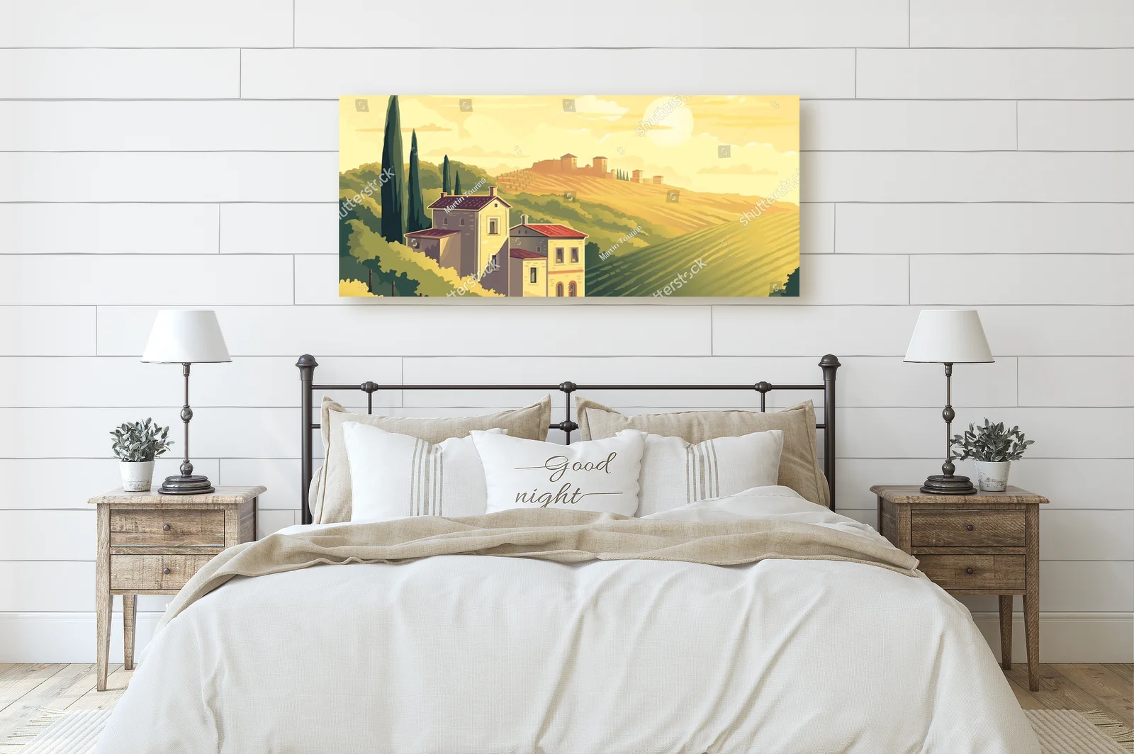 Sielski krajobraz letniego Tuscan