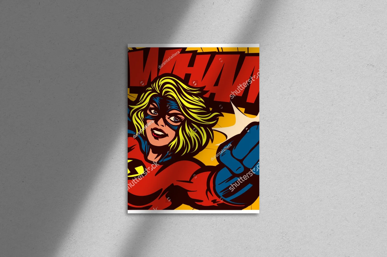 Superbohaterka w akcji – pop artowy styl