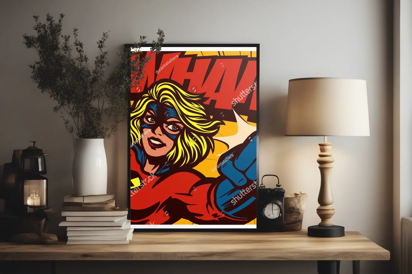 Superbohaterka w akcji – pop artowy styl