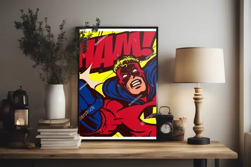 Superbohaterzy w dynamicznych pop-artowych akcjach