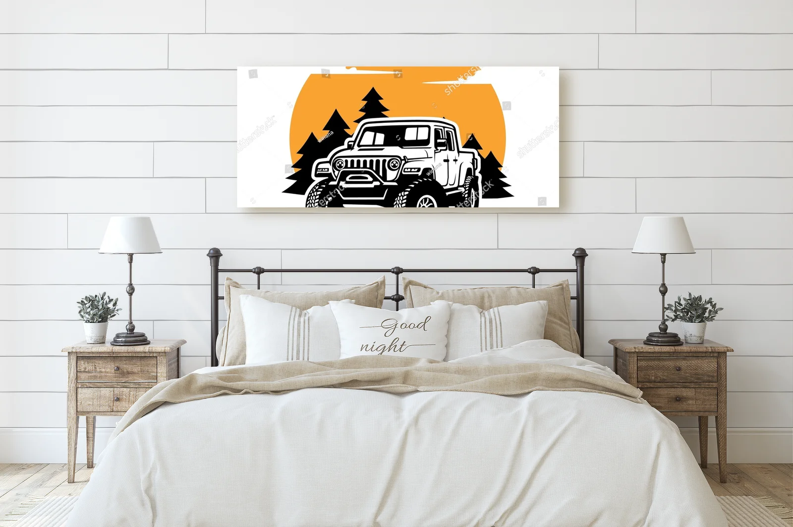 Duch przygody w offroadowej ilustracji SUV
