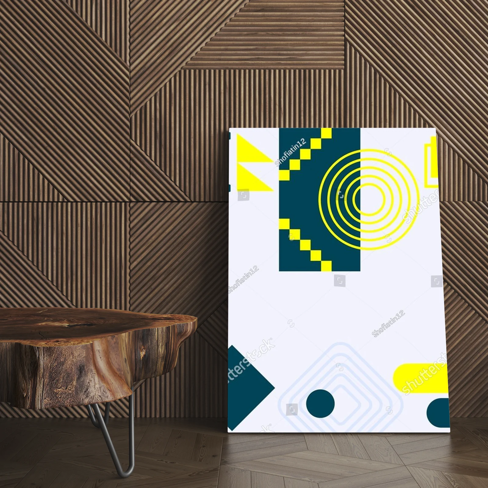 Nowoczesna geometria w pastelowych odcieniach