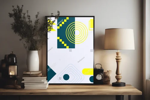 Nowoczesna geometria w pastelowych odcieniach