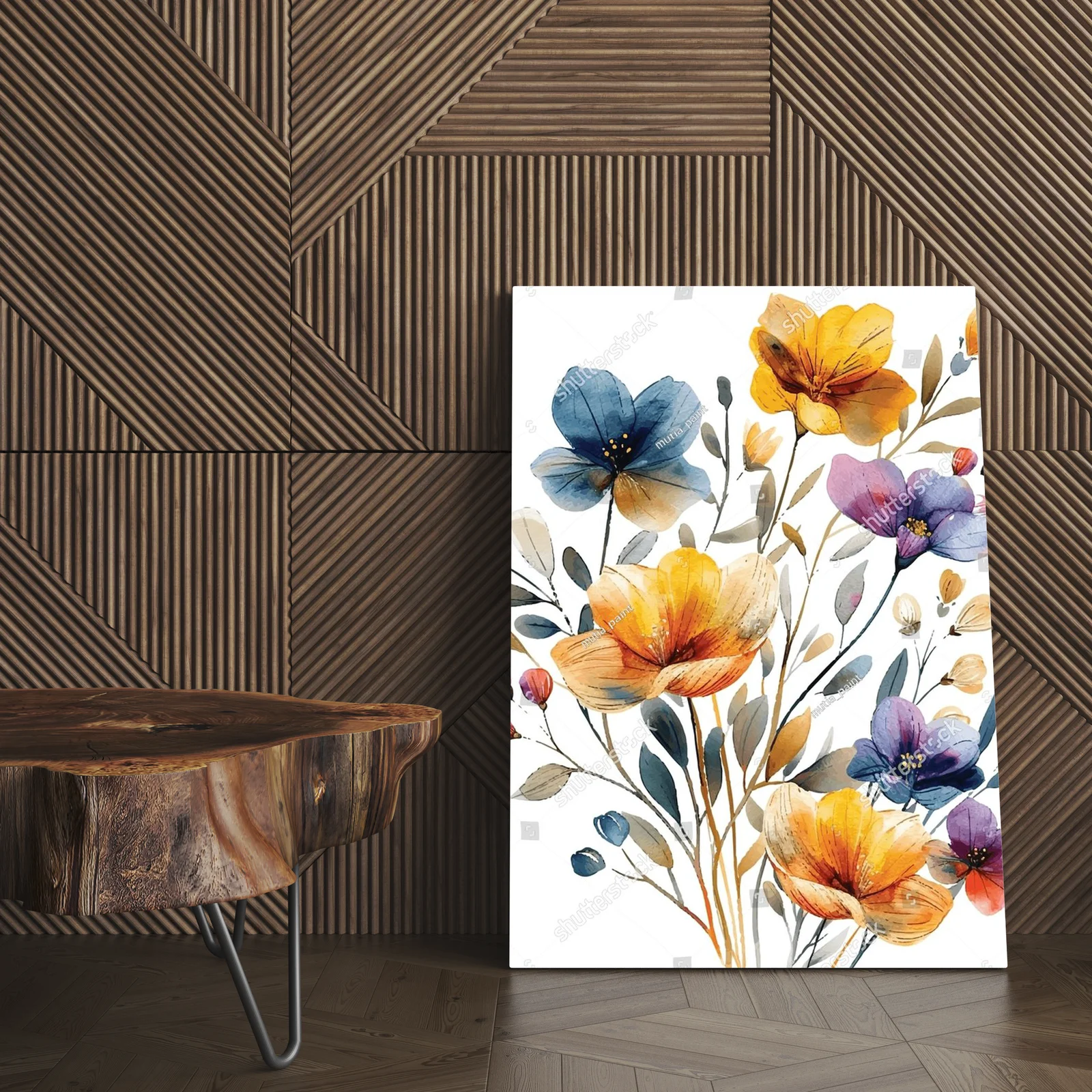 Elegancka ilustracja kwiatów w akwarelowym stylu