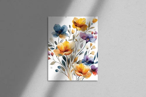 Elegancka ilustracja kwiatów w akwarelowym stylu