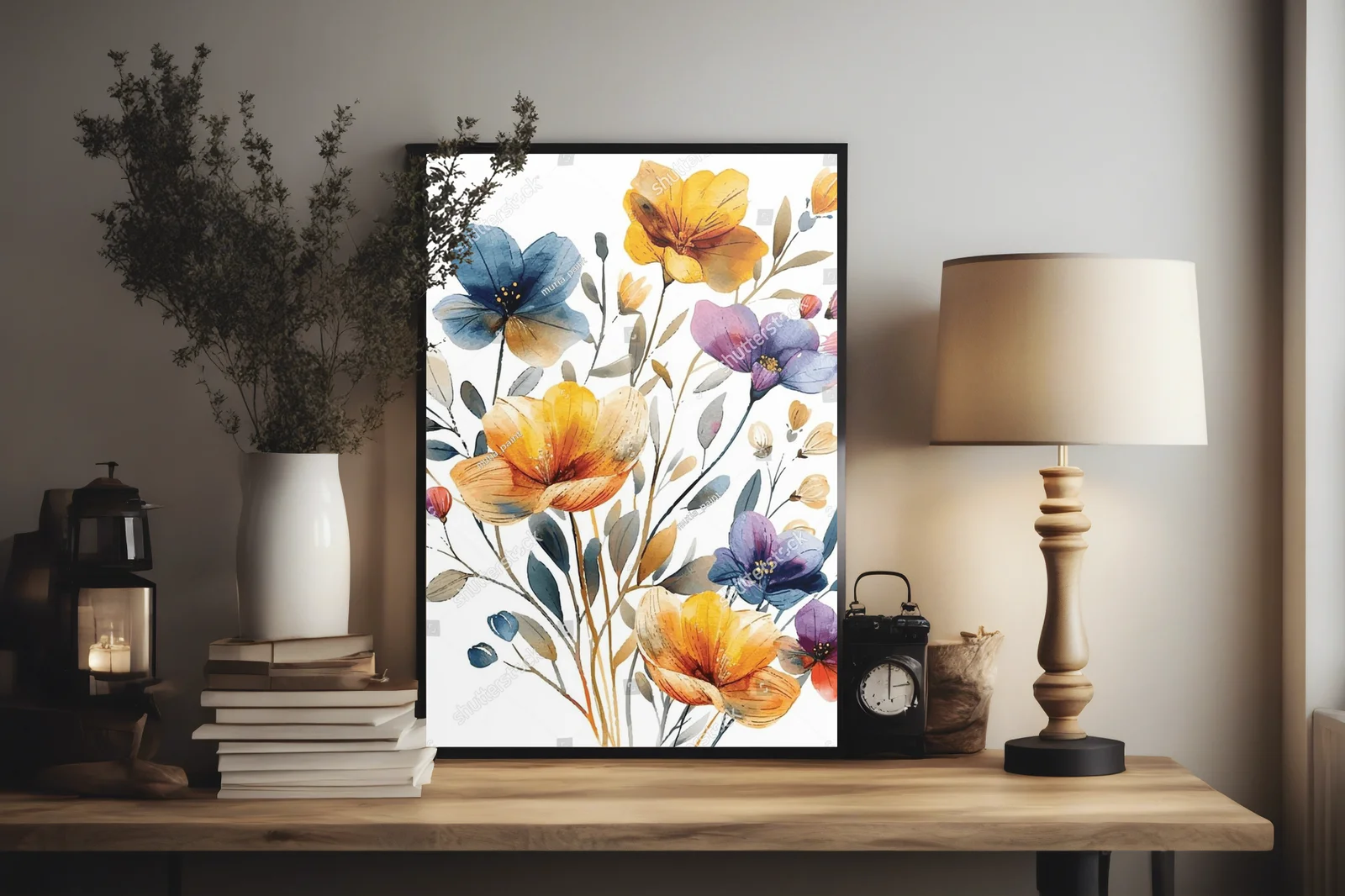 Elegancka ilustracja kwiatów w akwarelowym stylu