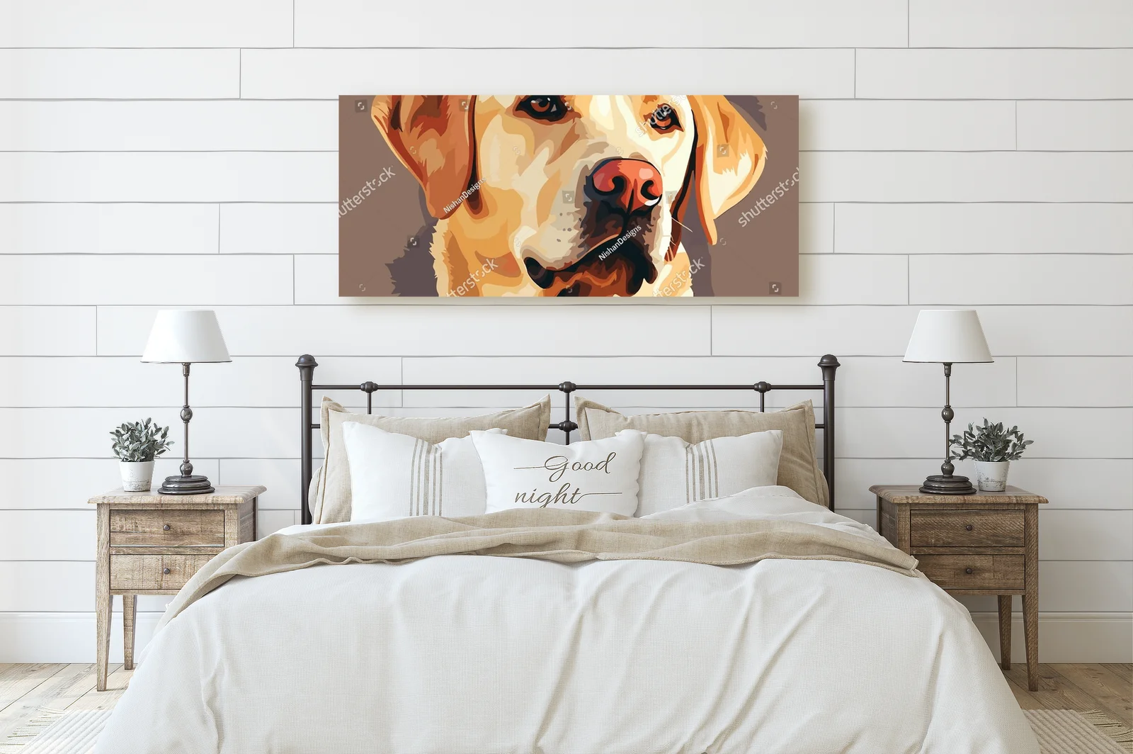 Uroczy labrador w radosnych odcieniach natury