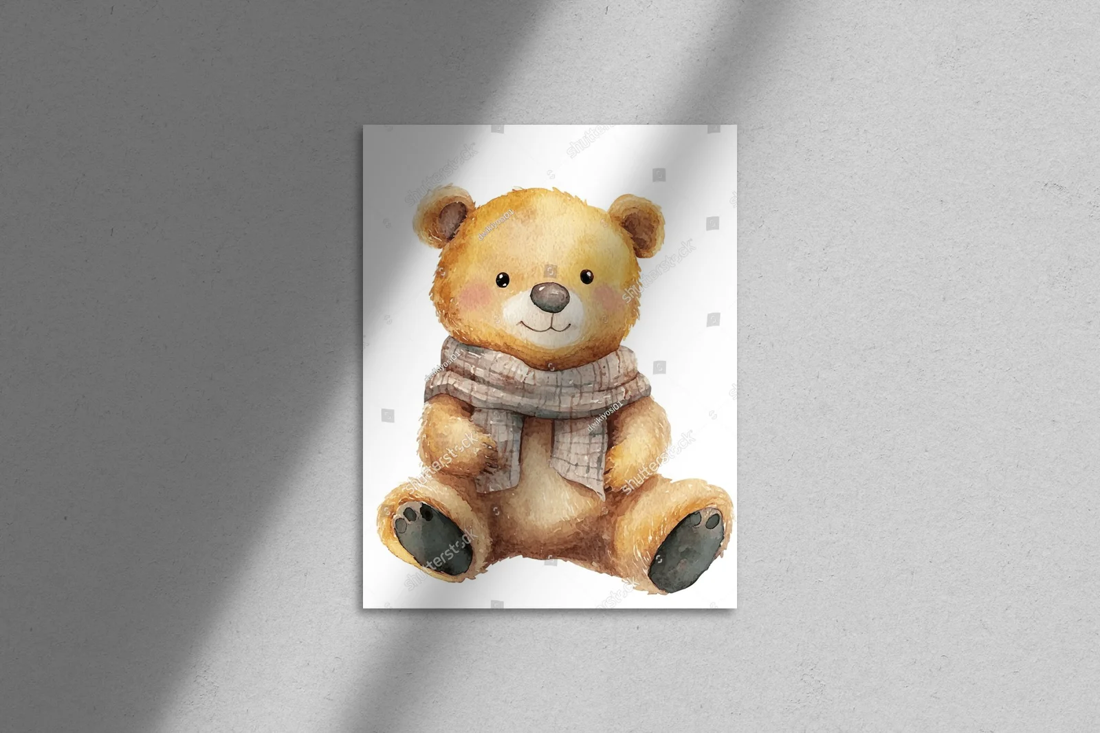 Urokliwe watercolorowe lwy w pastelowych barwach